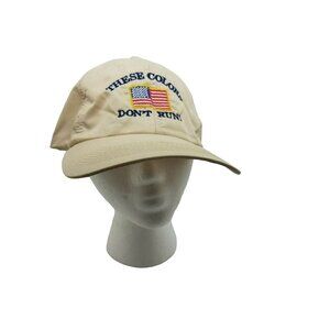 These Colors Don't Run Tan Adjustable Hat
